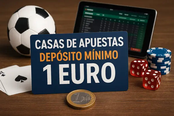 casas de apuestas depósito mínimo 1 euro